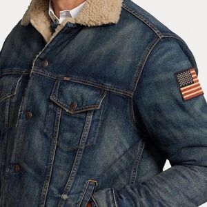 Fleece-Lined Denim Trucker Jacket Save your Wishlist Polo Ralph Lauren Size-S